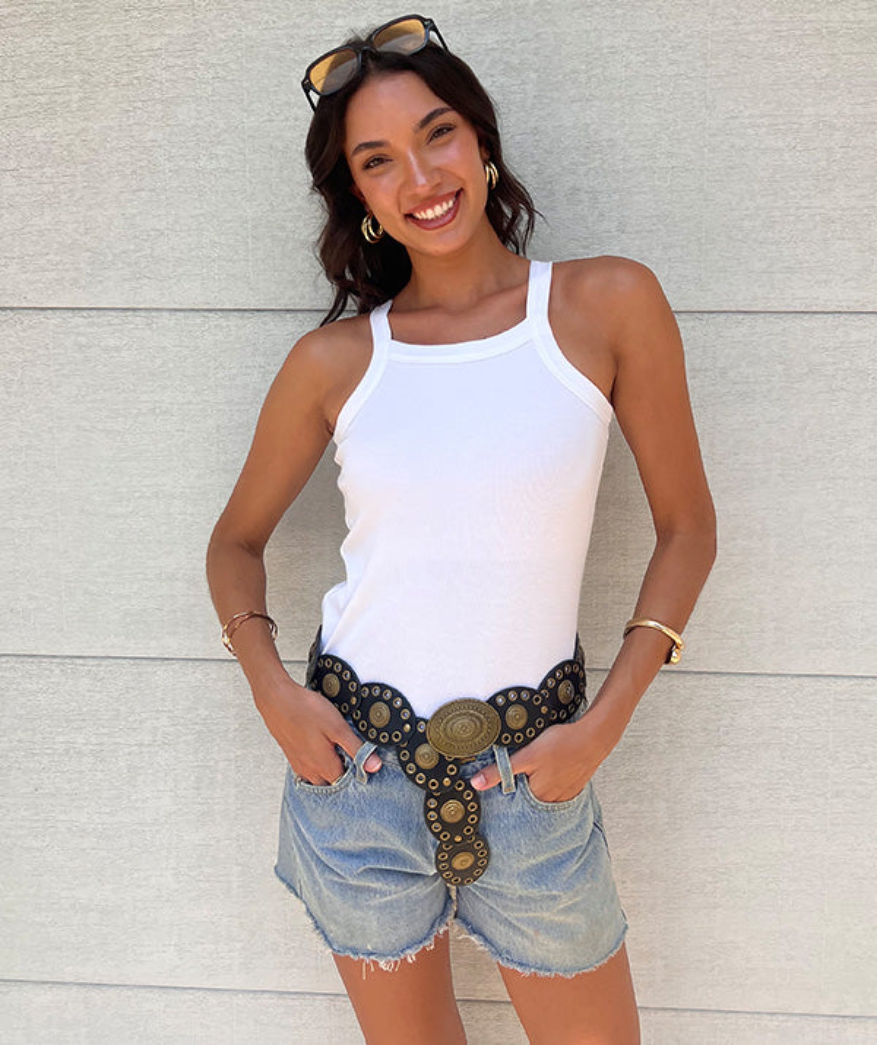Model is 5'10, wears bra size 34B, SheBird size 2 | White #color_white