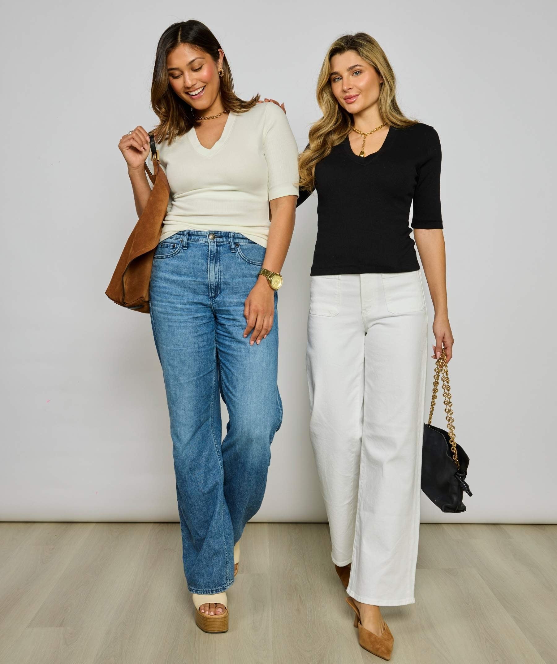 The Riley Ribbed Short Sleeve V-Neck Bra Top