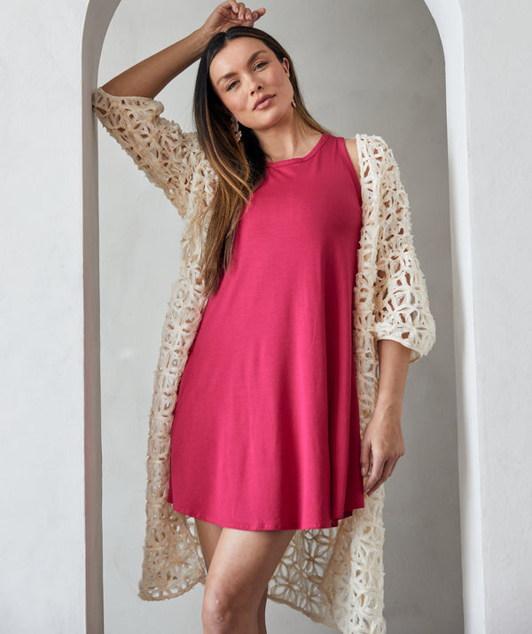 Model is 5’9, wears bra size 32C, SheBird size 2 | Raspberry #color_raspberry