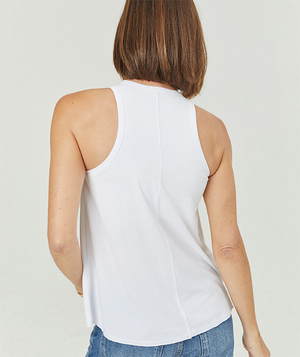 Model is 5'8 and is wearing a SheBird size 2 (bra size 32C) | White #Color_White