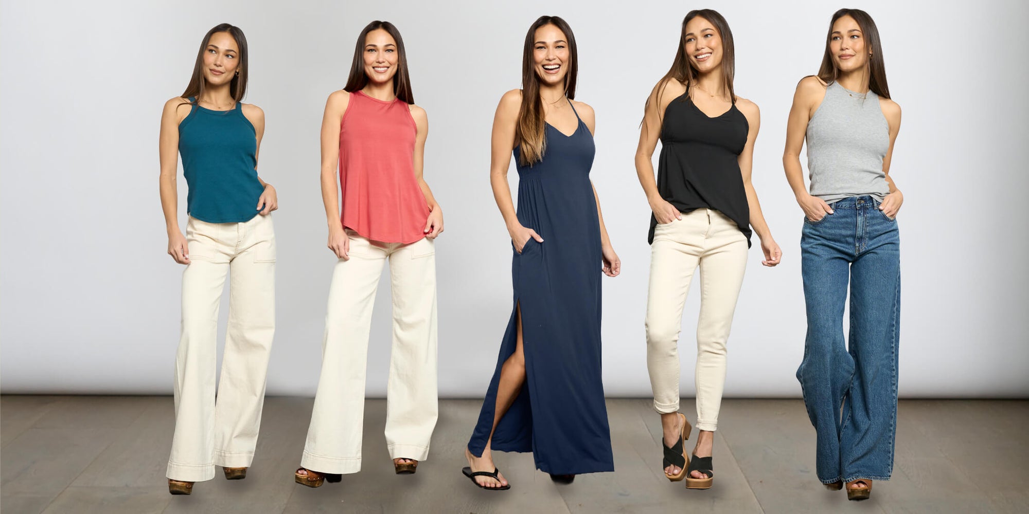 Performance fashion with built-in shapewear.