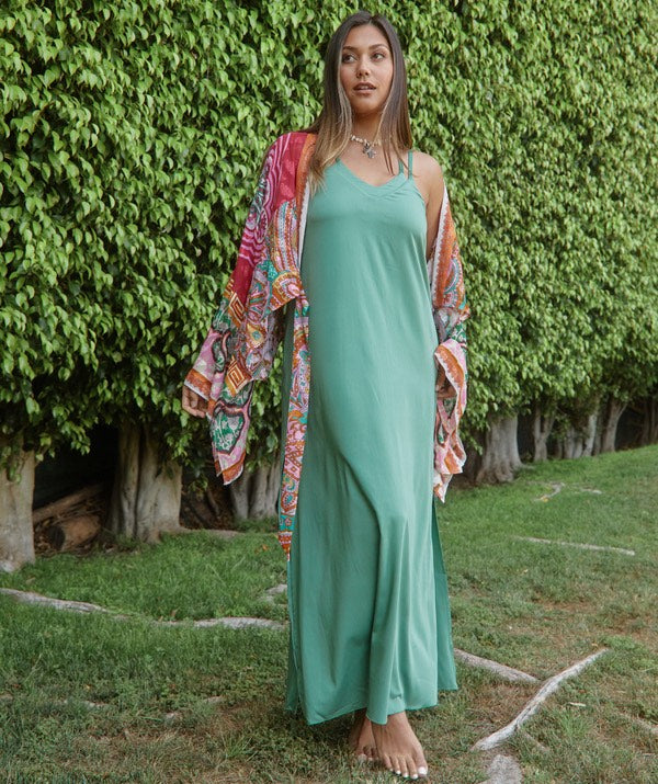 Shop the Savannah Strappy Maxi Dress with Built-In Bra
